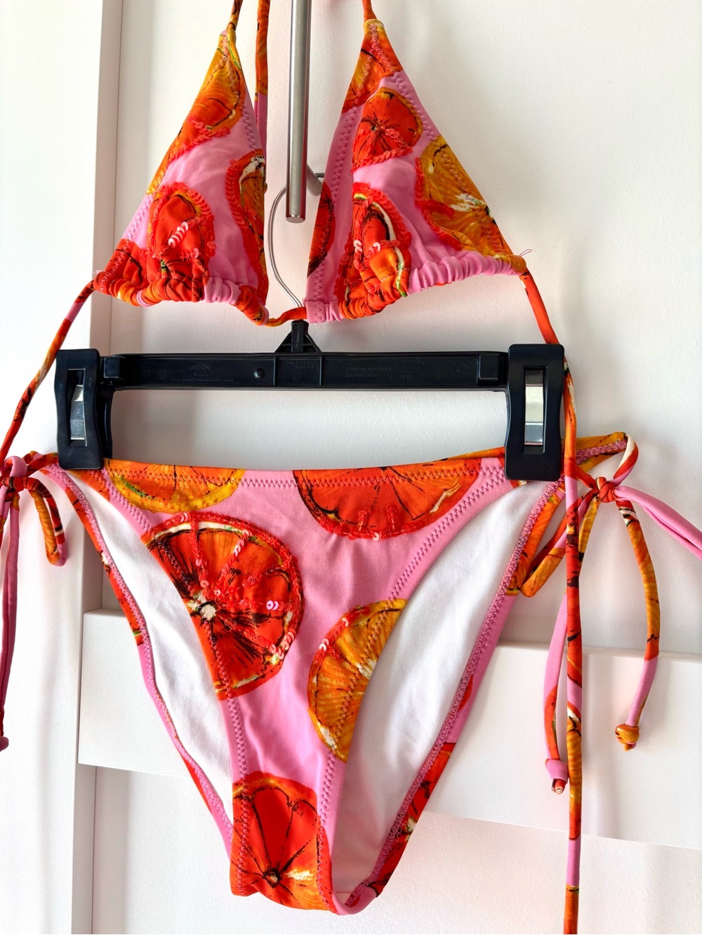 Orange Slice Sequin Bikini